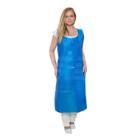 Schort polyethyleen : blocked - blauw - 80x140cm - 50&micro; - 10x25st artikelfoto