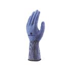Gebreide handschoen zonder coating snijbestendig blauw wit "venicut 00" artikelfoto