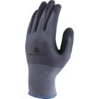 Gant tricot polyamide paume nitrile et polyuréthane griset noir L VE727 photo du produit