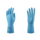 Schoonmaakhandschoen natuurrubber blauw 12 paar S Nova 35 artikelfoto
