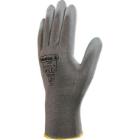 Gebreide handschoen polyester polyurethaan palm grijs L VE702 artikelfoto
