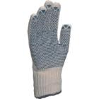 Gant tricot polycoton paume avec picots PVC blanc S TP169 photo du produit