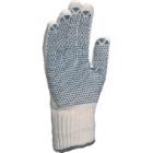 Gebreide handschoen polykatoen PVC palm met noppen wit L TP169 artikelfoto