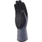 Gebreide handschoen polyamide nitril polyurethaan palm griis en zwart XL VE728 artikelfoto