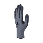 Gant tricot polyester acrylique paume nitrile picots gris et noir XL VE728 photo du produit