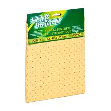 PEAU DE CHAMOIS SYNTHÉTIQUE PERFO STAR BRIGHT 40X35CM (1) photo du produit
