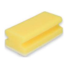EPONGE A RECURER AVEC POIGNEE JAUNE/BLANC PRIMESOURCE 14X7X5CM (10)) photo du produit