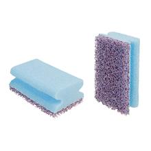 EPONGE A RECURER 3M MAUVE AVEC POIGNEE BLEU 13X7X4.5CM (6) photo du produit