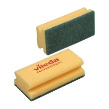 EPONGE A RECURER GLITZI AVEC POIGNEE JAUNE/VERT 15X7X4.5CM (1) photo du produit