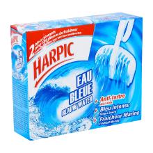 HARPIC FRESH BLOCK TOILET BLEU WATER AVEC SUPPORT 2PC (12) photo du produit