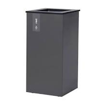 POUBELLE LUNE PAXA XL 90L ANTRACHITEHE-COUVERCLE NOIR REST 35X35X72CM (1) photo du produit