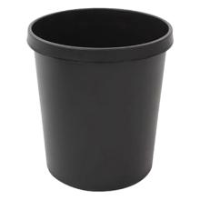CORBEILLE A PAPIER 18L RONDE NOIR D.31X32CM (1) photo du produit