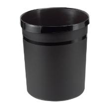 CORBEILLE A PAPIER 18L RONDE NOIR D.31.2X35CM (1) photo du produit