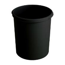 CORBEILLE A PAPIER 30L RONDE NOIR D.37.5X41CM (1) photo du produit