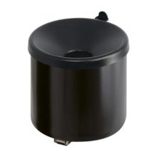 CENDRIER MURAL ANTI-FEU ROND ALU NOIR D.16CM 2L (1) photo du produit