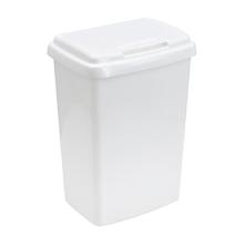 AFVALBAK TOPIX 50L PVC WIT MET PLAT DEKSEL 28.8X39X66CM (1) artikelfoto