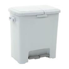 POUBELLE A PEDALE DIVIDED DUSTBIN 25L+20L GRIS 35.5X50.5X51CM (1) photo du produit