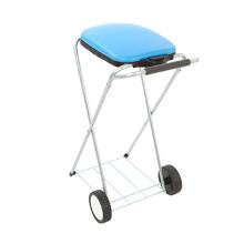 SUPPORT SAC POUBELLE AVEC COUVERCLES NOIR 44XX56X83CM (1) photo du produit