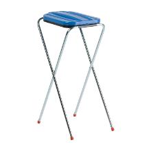 SUPPORT SAC POUBELLE AVEC COUVERCLE BLEU 36X42X82CM (1) photo du produit