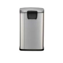 POUBELLE A PEDALE DELLA 50L EKO MAT INOX 37.6X41.6X69.2CM (1) photo du produit