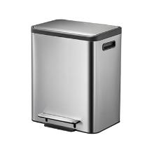 POUBELLE A PEDALE ECOCASA 30L EKO MAT INOX 32.1X40.4X49.2CM (1) photo du produit