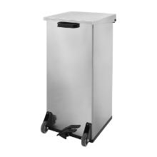 POUBELLE A PEDALE CARRO-KICK MOBILE 110L ALU 39X39X80CM (1) photo du produit