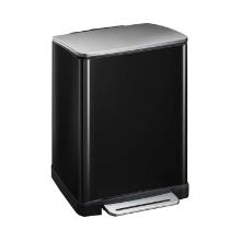 PEDAALEMMER E-CUBE 50L EKO ZWART/MAT RVS  FPP 50X34.5X65CM (1) artikelfoto