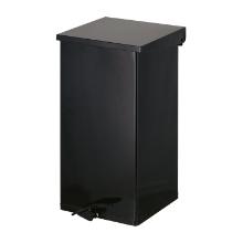 POUBELLE A PEDALE CARRO-KICK 110L NOIR 39X39X80CM (1) photo du produit