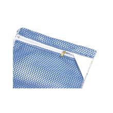 WASNET MET RITS EN DRIEHOEKIGE AFSLUITING BLAUW  70X110CM (10) artikelfoto