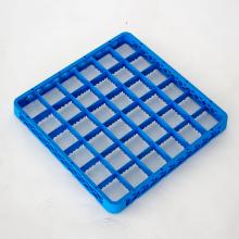 REHAUSSE BLEU 36 COMPARTIMENTS - POUR CORBEILLE LAVE-VAISSELLE - 50X50X4CM (1) photo du produit