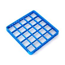REHAUSSE BLEU 25 COMPARTIMENTS - POUR CORBEILLE LAVE-VAISSELLE - 50X50X4CM (1) photo du produit