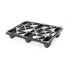 NESTBARE PALLET PE OPEN DEK EN 6 POTEN 80X60X13CM ZWART (1) artikelfoto