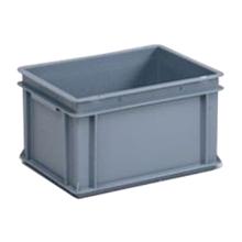BAC E-LINE GRIS REYCLED 20L AVEC POIGNEES FERMEES 40X30X22CM (1) photo du produit