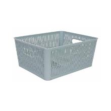 PANIER DE RANGEMENT HOZON EMPILABLE 5,8L BLEU PASTEL 23X28,2X12CM (24) photo du produit
