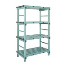 ETAGERE EN PVC 4 TABLETTES BOUT ANTRACITE 1000X400X1820MM (1) photo du produit
