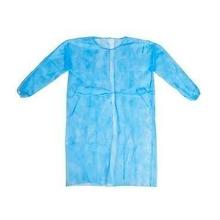 BLOUSE MEDICALE PPSB BLEU CLAIR AVEC LIENS ET POIGNET ELASTIQUE (10X10) photo du produit