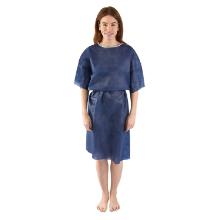 CHEMISE PATIENT PRIMECARE+ MANCHE COURTE EN NON-TISSE OPAQUE BLEU (10X10) photo du produit