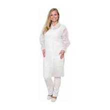 BLOUSE VISITEUR NW PREMIUM BLANC, BOUTON PRESSION, SANS POCHE L DEP (50X1) photo du produit