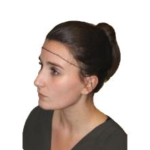 FILET A CHEVEUX NYLON BRUN (10X100) photo du produit