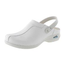 SABOT WASH&GO CUIR BLANC AVEC BRIDE ARRIERE POINTURE 37 (1 PAIRE) photo du produit