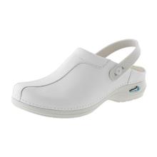 SABOT WASH&GO CUIR BLANC AVEC BRIDE ARRIERE POINTURE 40 (1 PAIRE) photo du produit