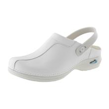 SABOT WASH&GO CUIR BLANC AVEC BRIDE ARRIERE POINTURE 41 (1 PAIRE) photo du produit