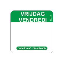 ROULEAU LABELFRESH-EASY -DISSOLVABLE - 22X22MM - VRIJDAG/VENDREDI (6X500 ETIQ.) photo du produit