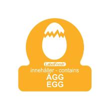 ROULEAU LABELFRESH - ALLERGENES AGG/EGG - 30X30MM (6X500 ETIQUETTES) photo du produit