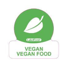 ROULEAU LABELFRESH - ALLERGENES VEGAN - 30X30MM (6X500 ETIQUETTES) photo du produit