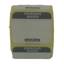 ROULEAU LABELFRESH - EASY - 30X25MM - DINSDAG/MARDI (6X1000 ETIQUETTES) photo du produit