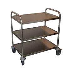 CHARIOT DE SERVICES INOX 3 ET. STANDARD 71X50X89.5CM (1) photo du produit