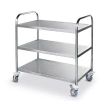 CHARIOT DE SERVICE INOX 3 ETAGES LIVRE EN KIT 90.5X58.5X94.5CM (1) photo du produit