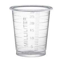 GODET À MÉDICAMENT ECO GRADUÉ 30CC HAUT/ÉTROIT TRANSPARENT (100X90) photo du produit