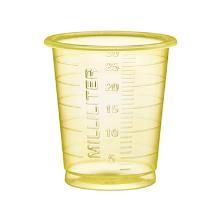 GODET A MEDICAMENT ECO 30CC ETROIT/HAUT GRADUE JAUNE (100X90) photo du produit